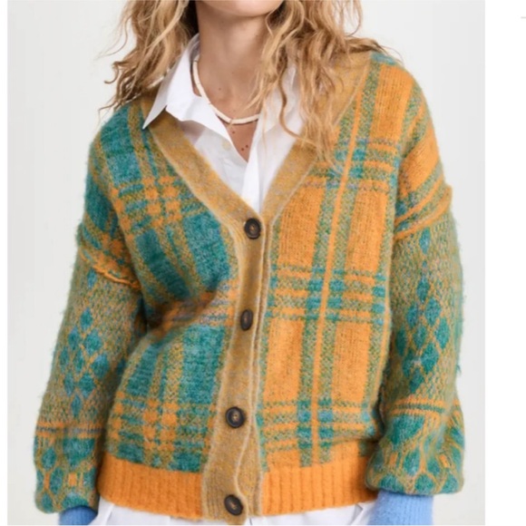 NWT Free People Sepia Cardigan - Marigold Sky - Size XS - Picture 4 of 9